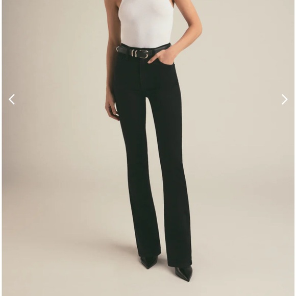 Favorite Daughter Denim - Favorite Daughter VALENTINA
BOULDER Black Boot Cut High-Rise Jeans